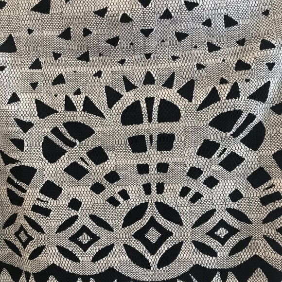 Max Studio Bohemian Abstract Geometric Cutout Cotton Shift Dress Size M - Picture 5 of 6